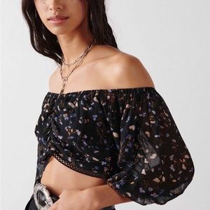 NWT $250 ba&sh Topaz Crop, XS